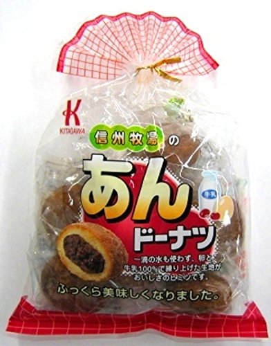 Amazon.co.jp: 北川製菓 信州牧場のあんドーナツ 8個×12袋 : 食品